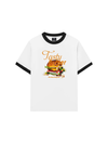 Áo Thun Ringer Relaxed Fit Foody Tasty Burger