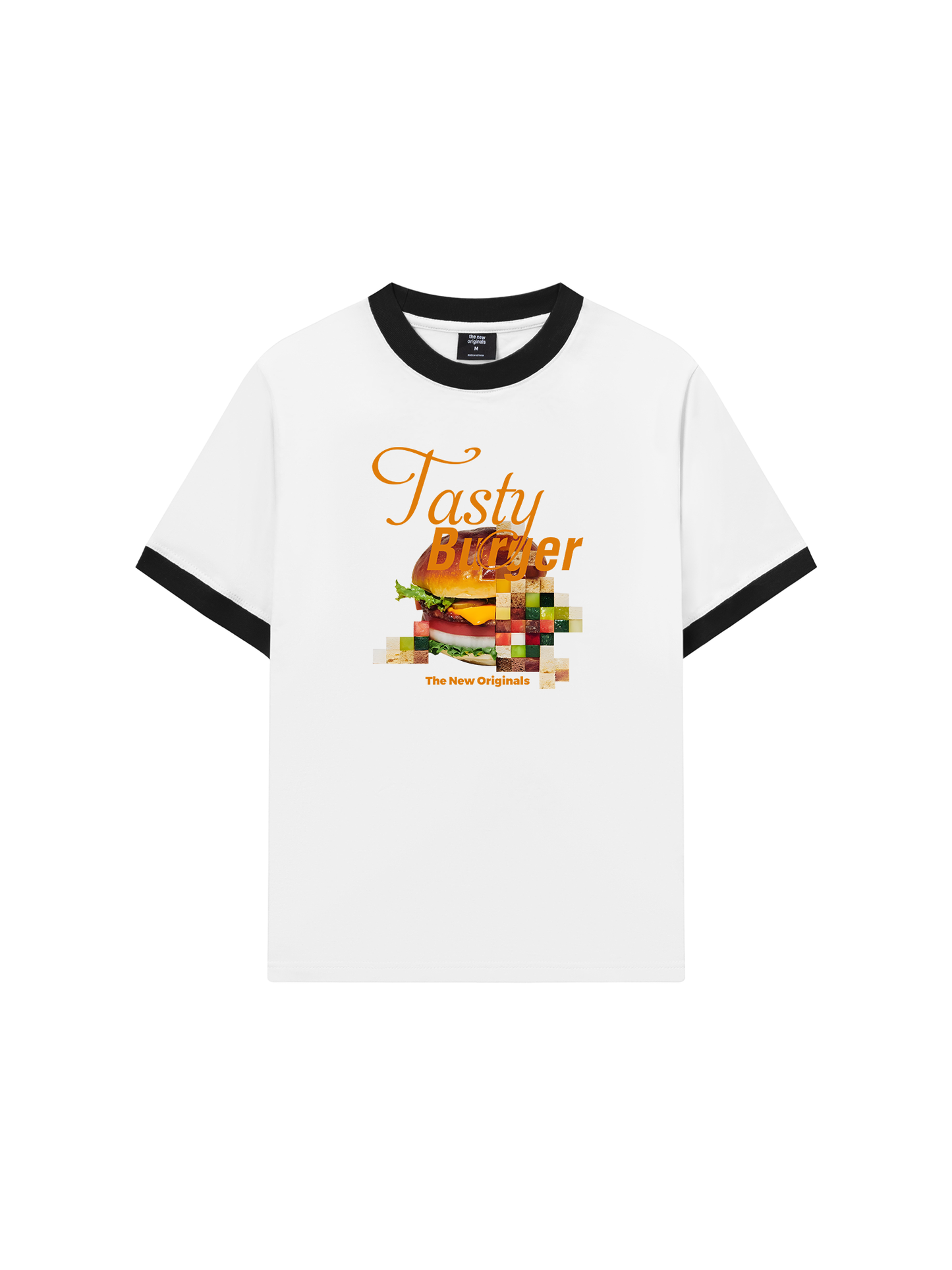Áo Thun Ringer Relaxed Fit Foody Tasty Burger