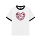 Áo Thun Ringer Relaxed Fit Meow Meow Heart