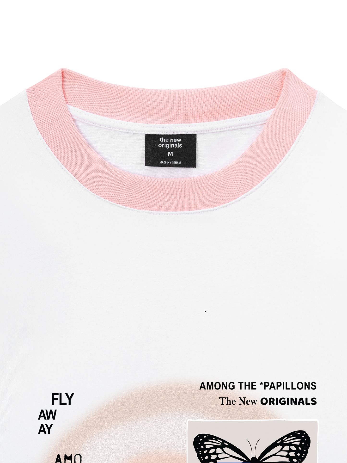 Áo Thun Ringer Relaxed Fit TROPICAL Butterflies in LA