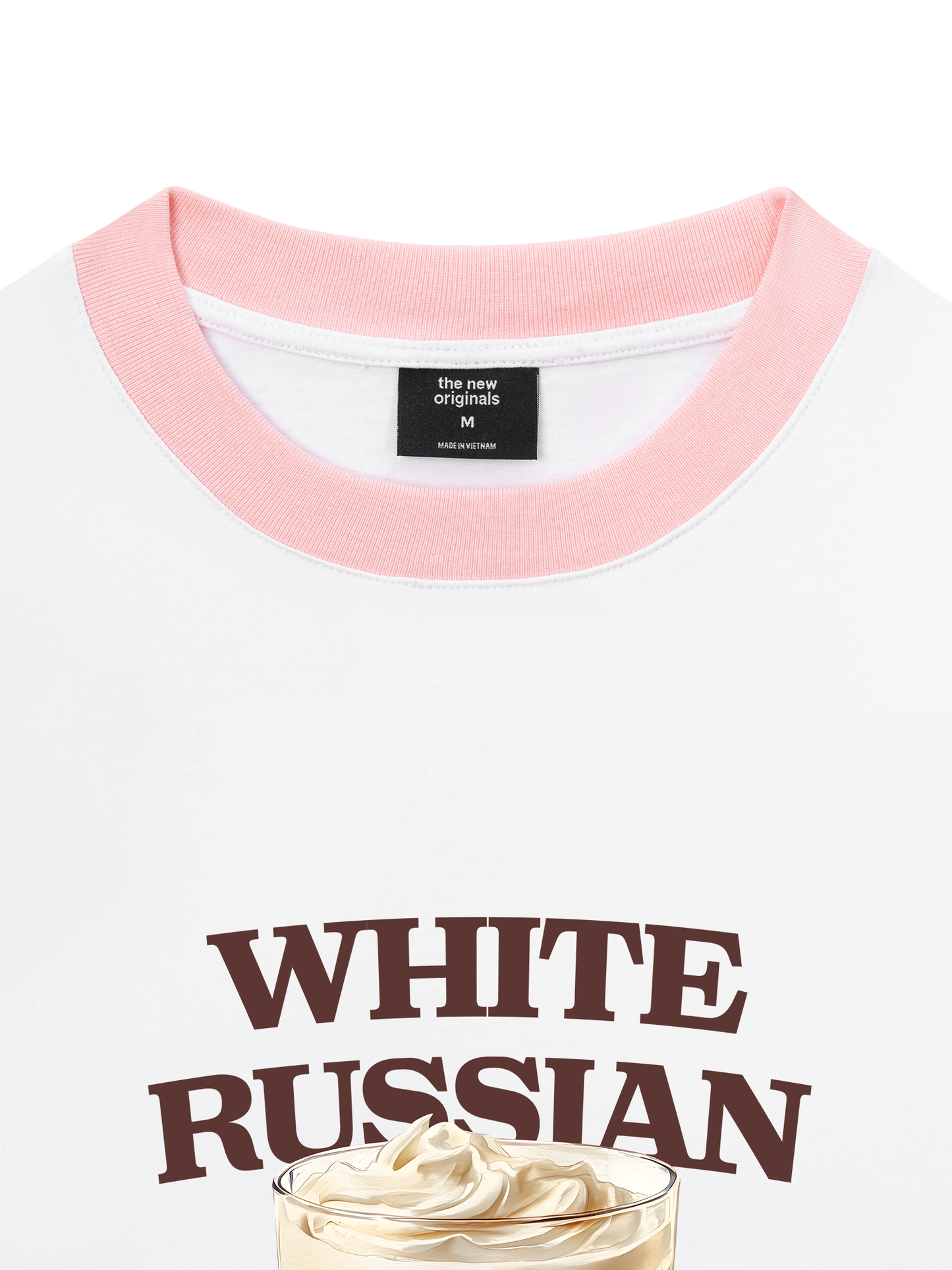 Áo Thun Ringer Relaxed Fit Fresh White Russian