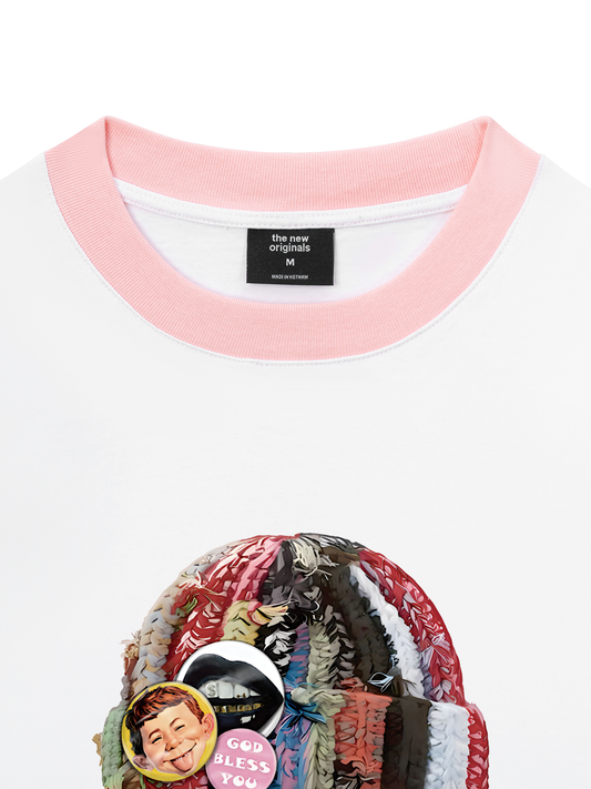 Áo Thun Ringer Relaxed Fit Bad Boy with Knit Cap