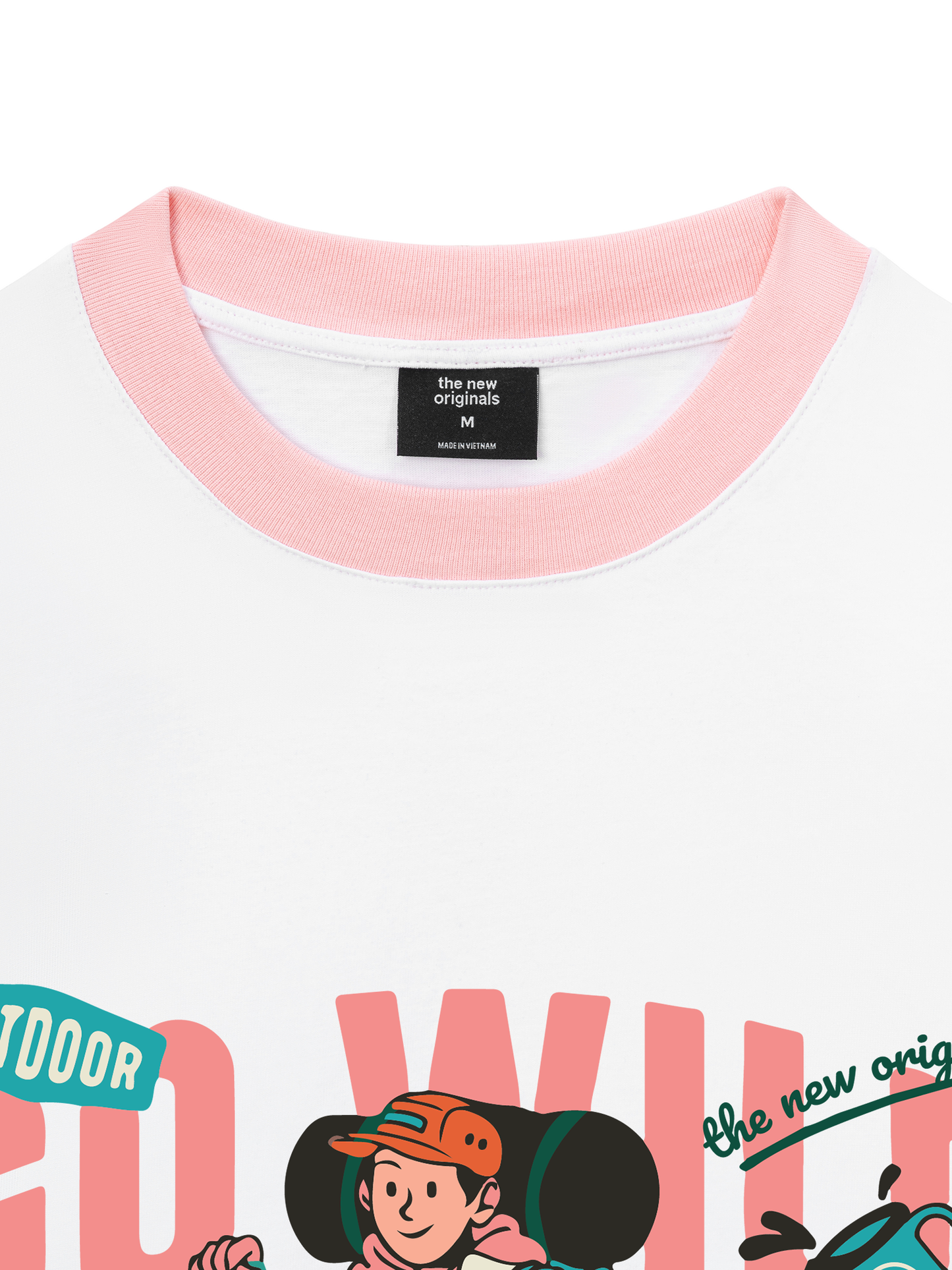 Áo Thun Ringer Relaxed Fit Go Wild Take A Hike