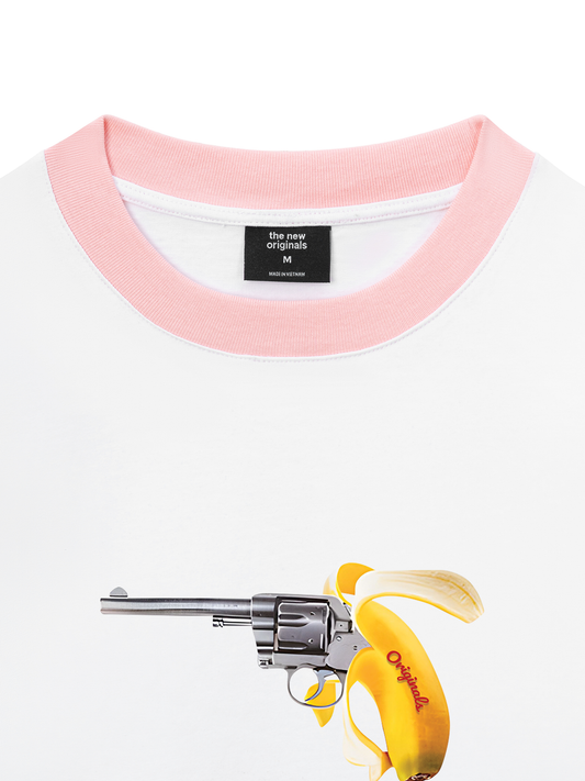 Áo Thun Ringer Relaxed Fit Fun Banana Gun