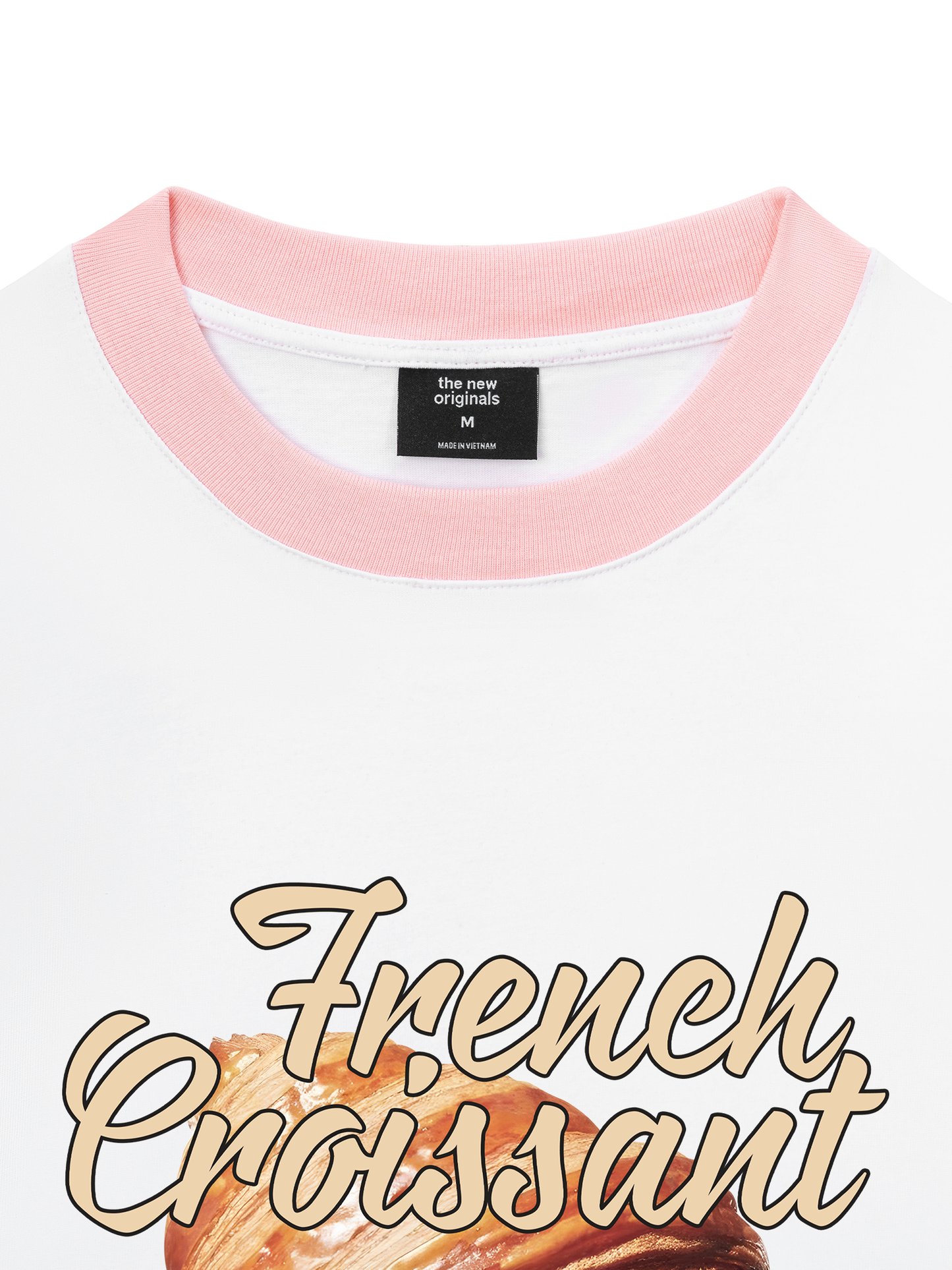 Áo Thun Ringer Relaxed Fit Foody French Croissant