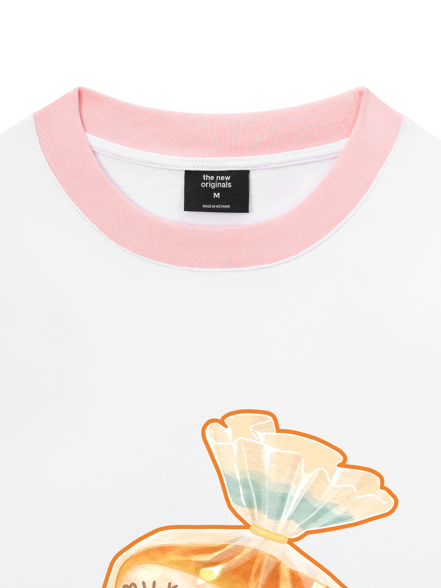 Áo Thun Ringer Relaxed Fit Milk Bread
