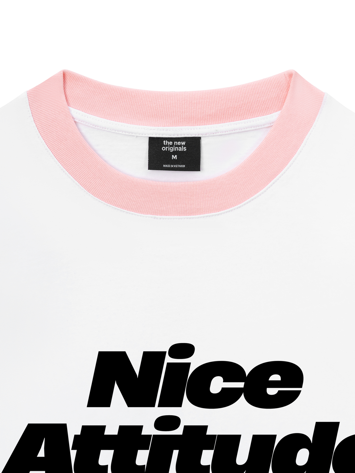 Áo Thun Ringer Relaxed Fit Life Vibe Nice Attitude