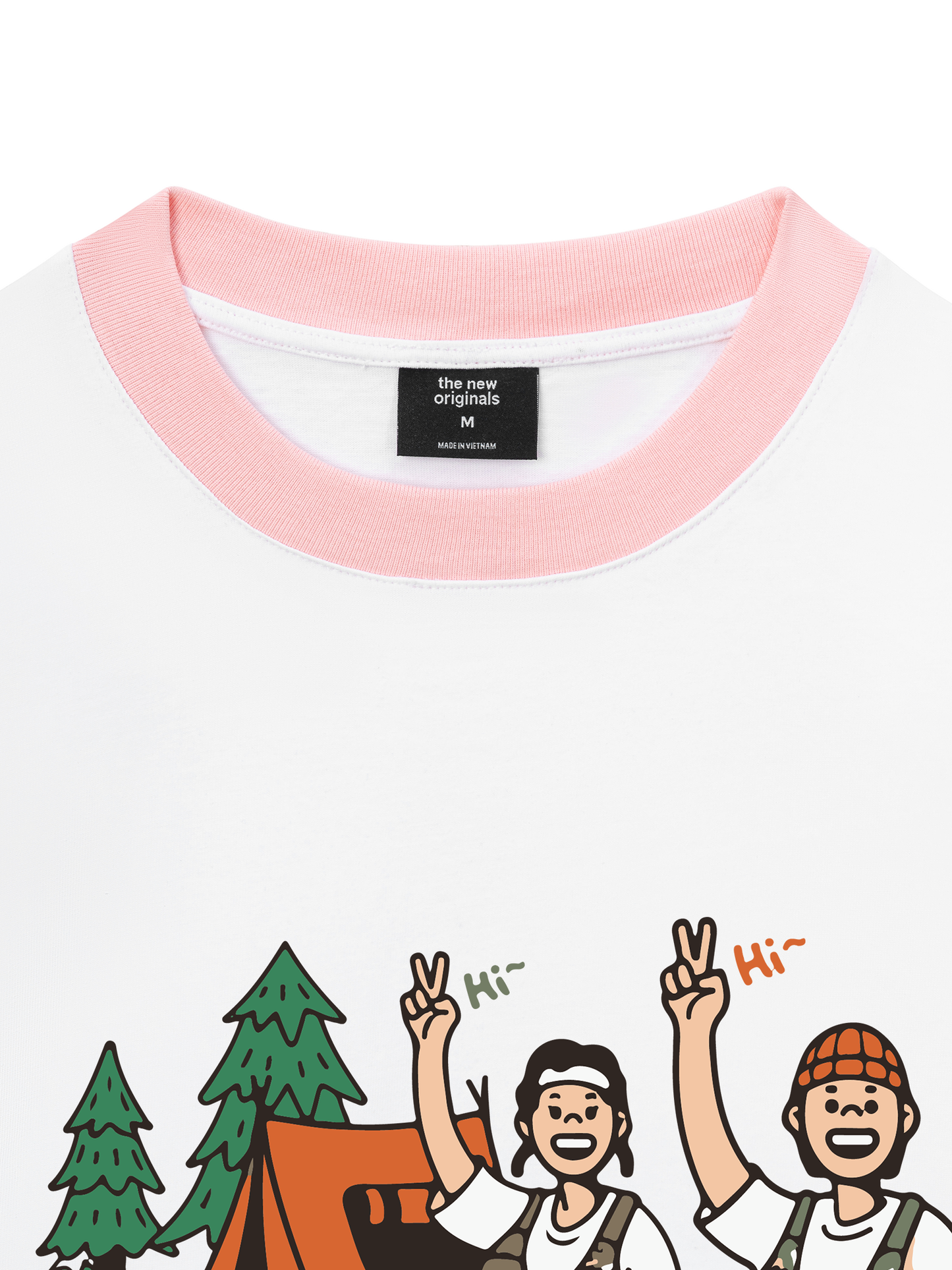 Áo Thun Ringer Relaxed Fit Go Camping