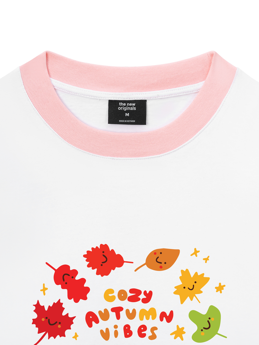 Áo Thun Ringer Relaxed Fit Autumn Cozy Autumn Vibes