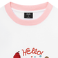 Áo Thun Ringer Relaxed Fit Animal Hello Cute Puppy
