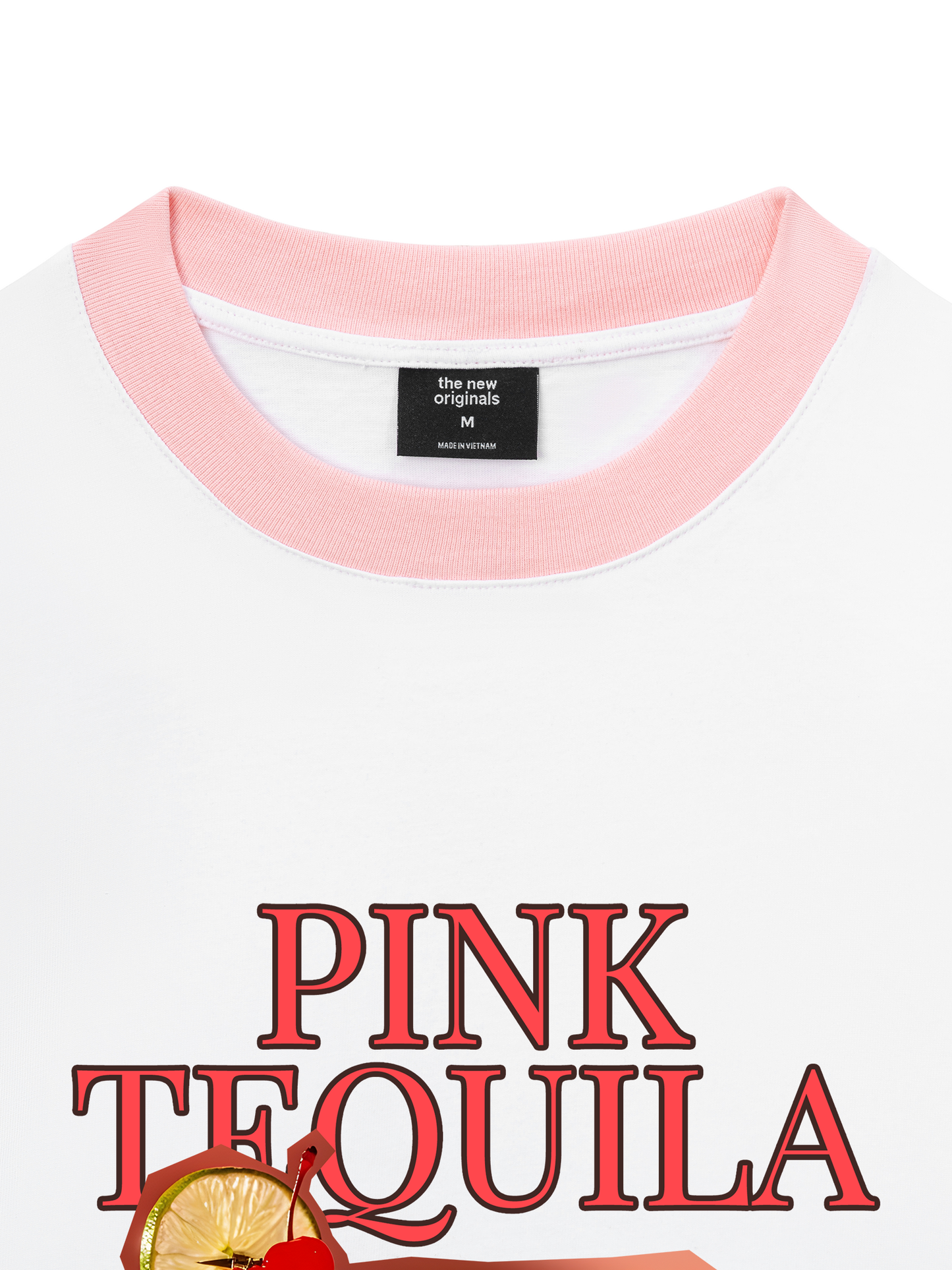 Áo Thun Ringer Relaxed Fit Fresh Pink Tequila