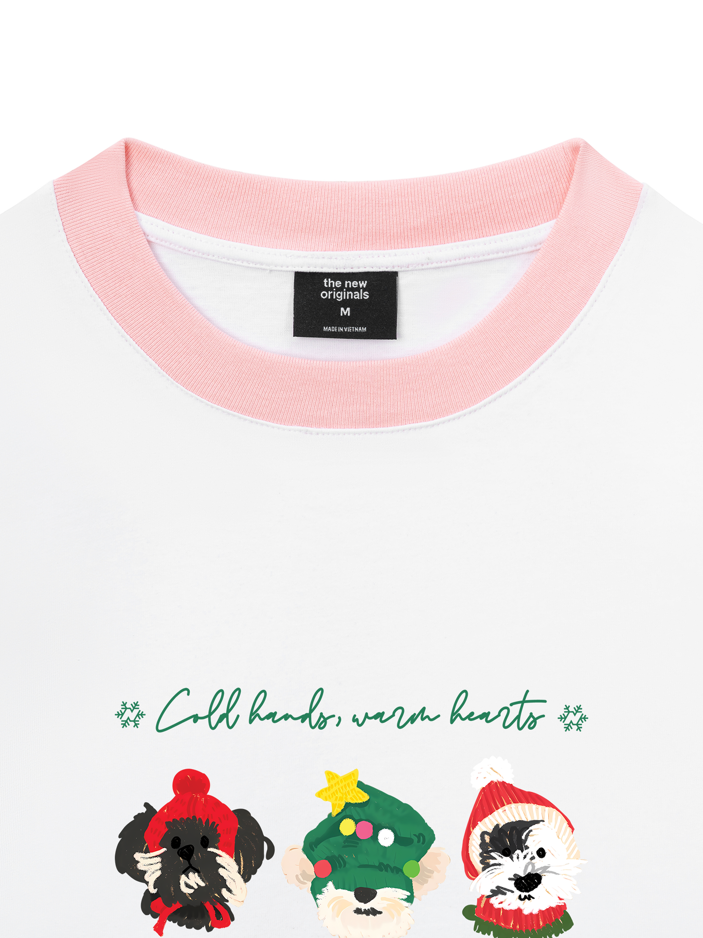 Áo Thun Ringer Relaxed Fit Animal Mood Cold Hand Warrm Heart