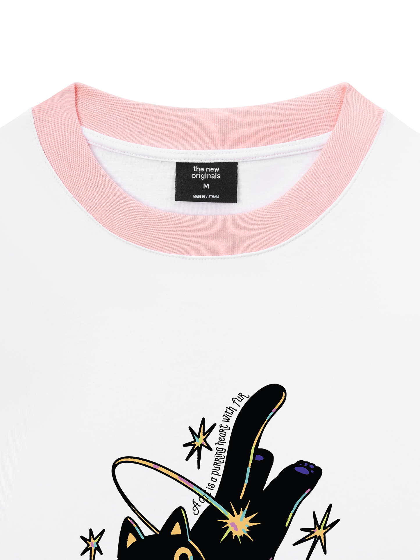 Áo Thun Ringer Relaxed Fit A Black Cat