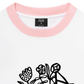 Áo Thun Ringer Relaxed Fit Coffee & Flowers Oversized