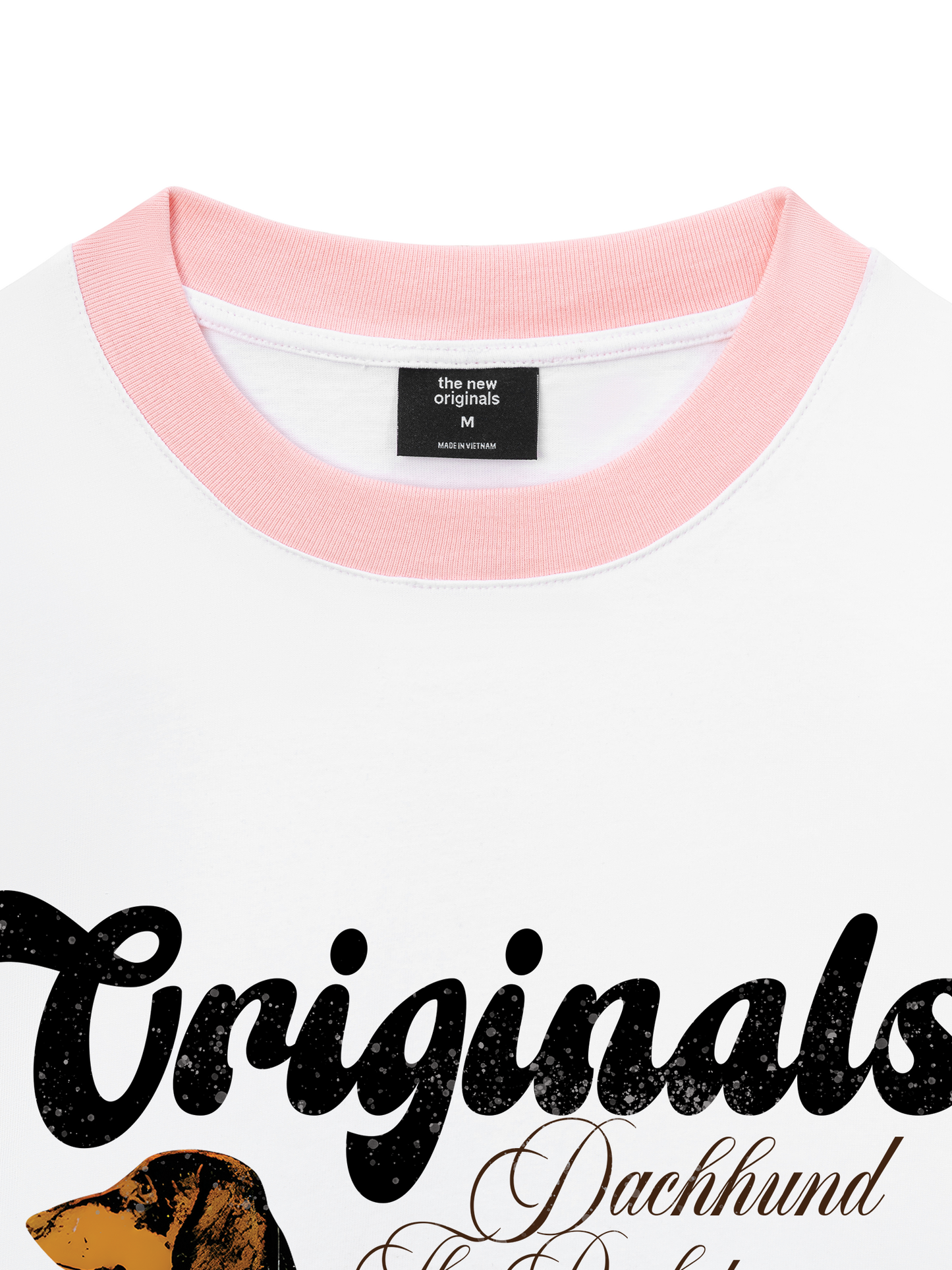 Áo Thun Ringer Relaxed Fit Retro Dachshund