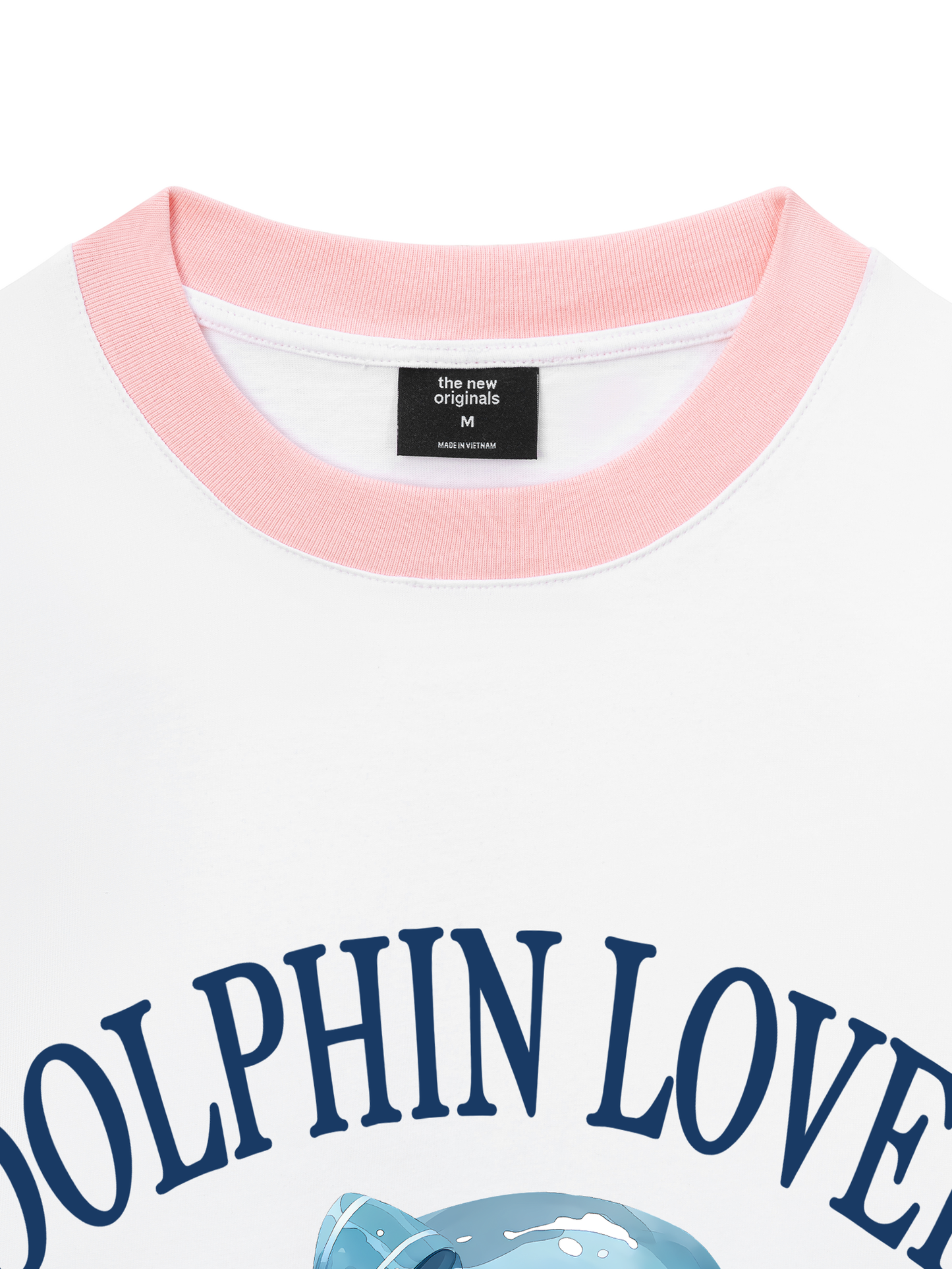 Áo Thun Ringer Relaxed Fit Ocean Dolphin Lover
