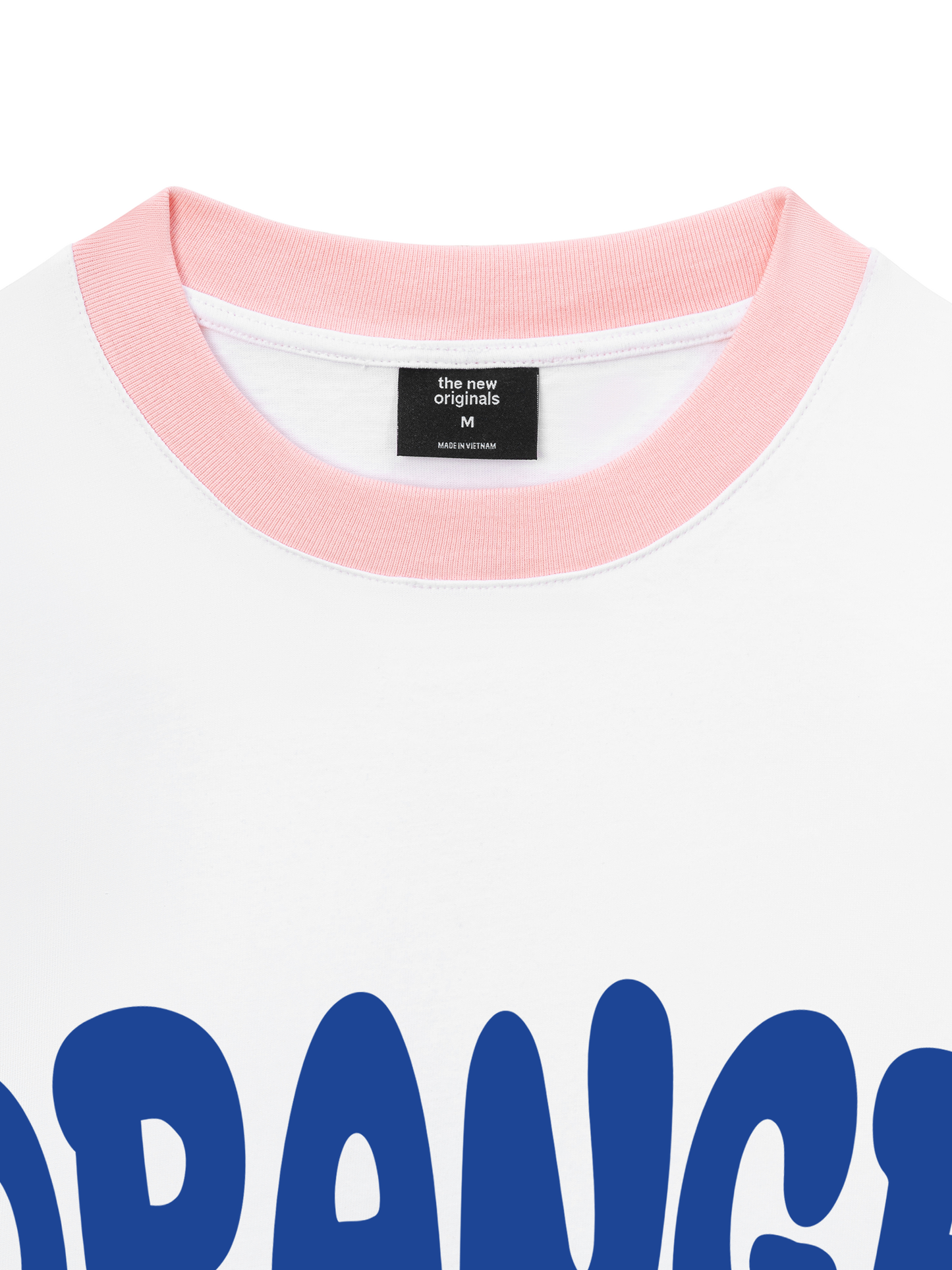 Áo Thun Ringer Relaxed Fit Summer Vibes Blue Orange