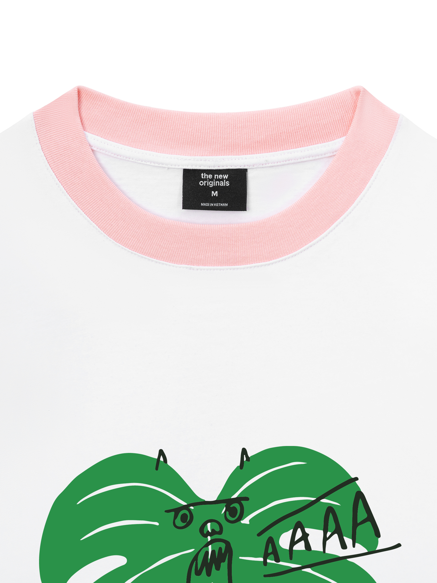 Áo Thun Ringer Relaxed Fit Tropical Monsteraaaa