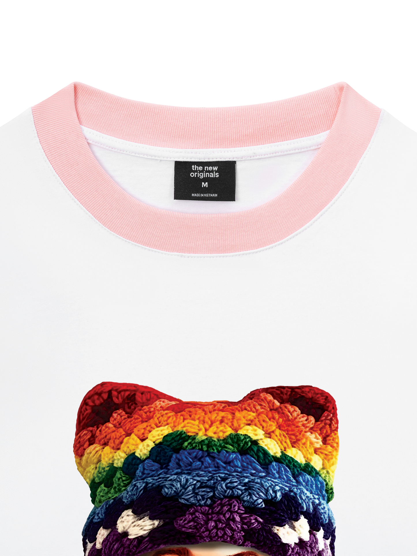 Áo Thun Ringer Relaxed Fit Bad Boy & Rainbow Crochet Hat