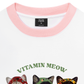 Áo Thun Ringer Relaxed Fit Vitamin Meow
