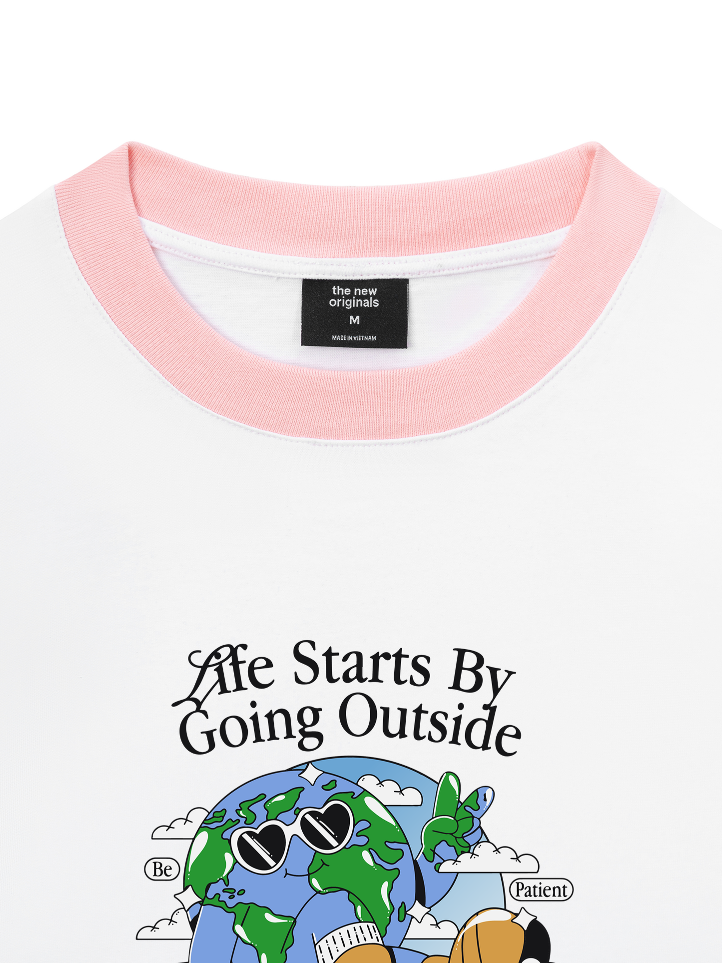 Áo Thun Ringer Relaxed Fit Life Starts By Going Outside