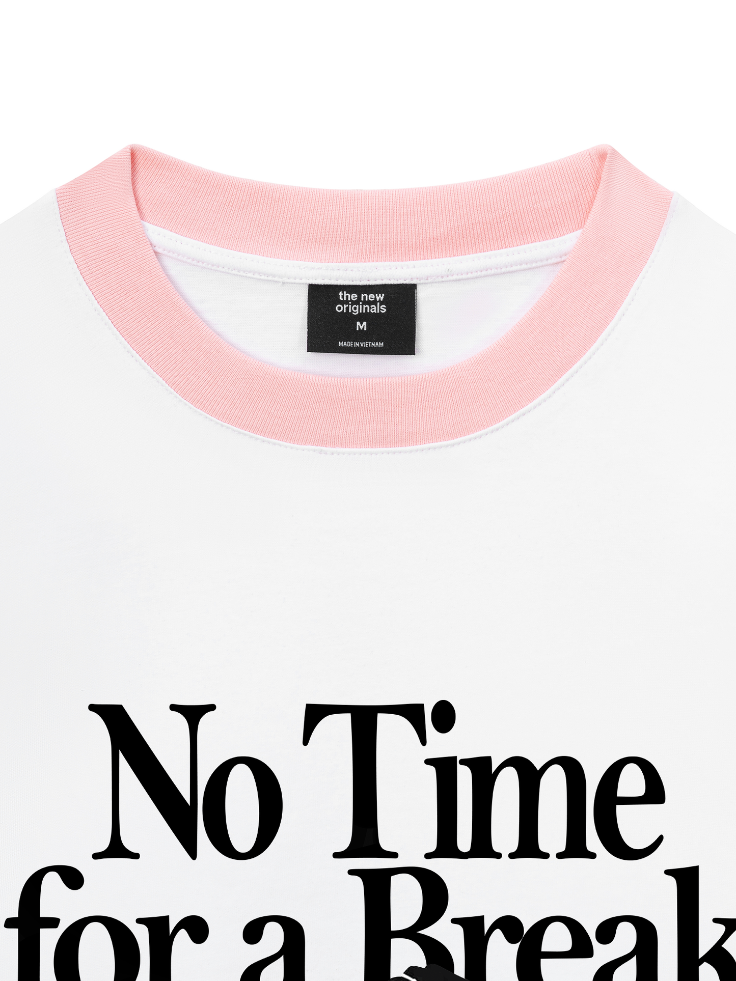 Áo Thun Ringer Relaxed Fit No Time For A Break