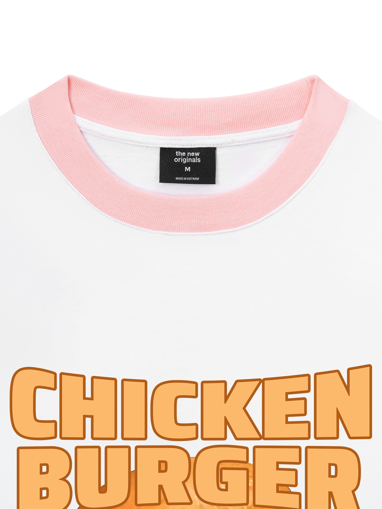 Áo Thun Ringer Relaxed Fit Foody Chicken Burger