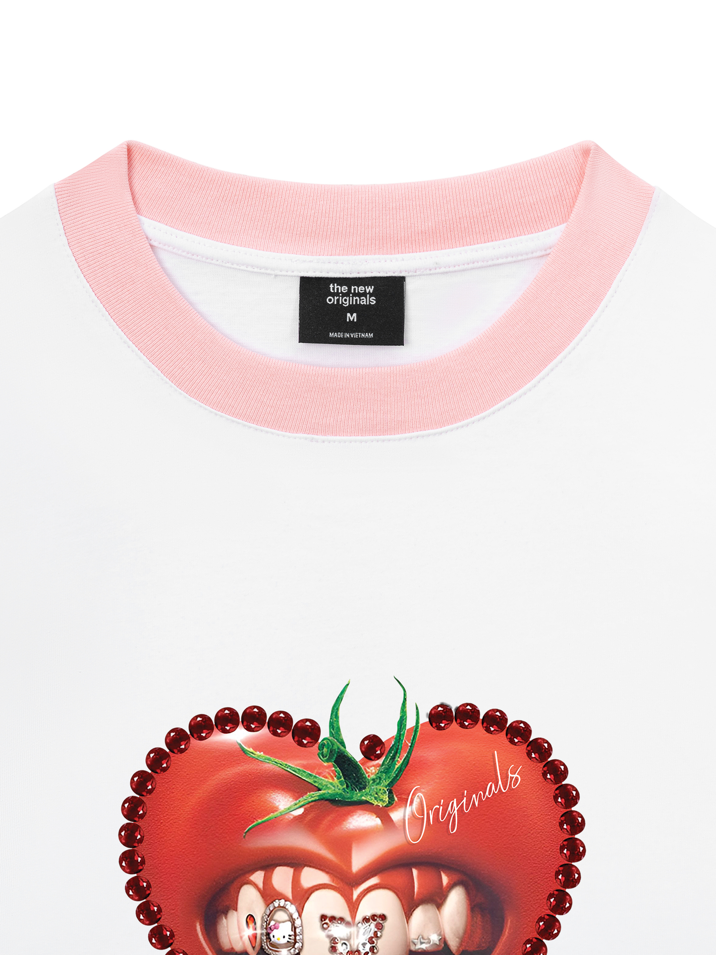 Áo Thun Ringer Relaxed Fit - Love Tomato Art Grills