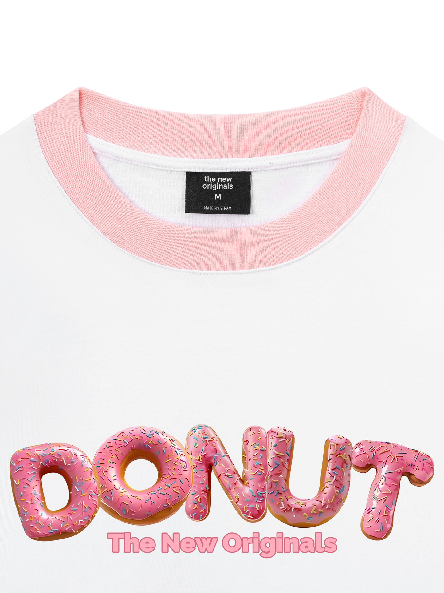 Áo Thun Ringer Relaxed Fit Foody Donut Sprinkles