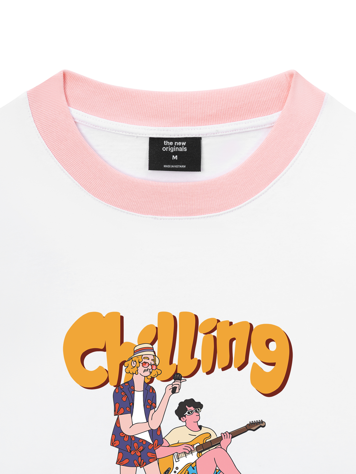 Áo Thun Ringer Relaxed Fit Weekend Chilling Guy