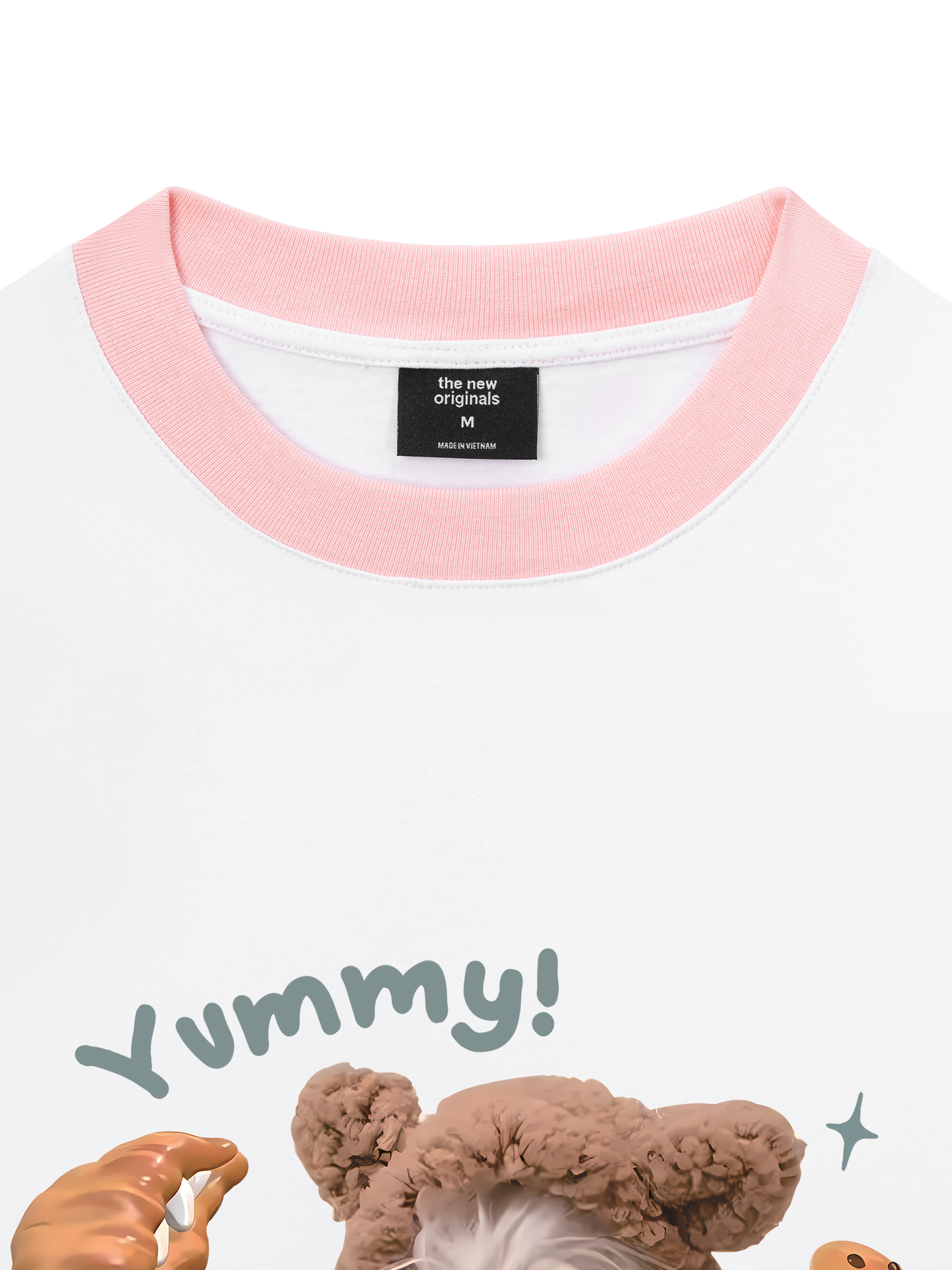 Áo Thun Ringer Relaxed Fit Cute Dog Yummy Cookie