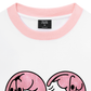 Áo Thun Ringer Relaxed Fit Meow Meow Heart