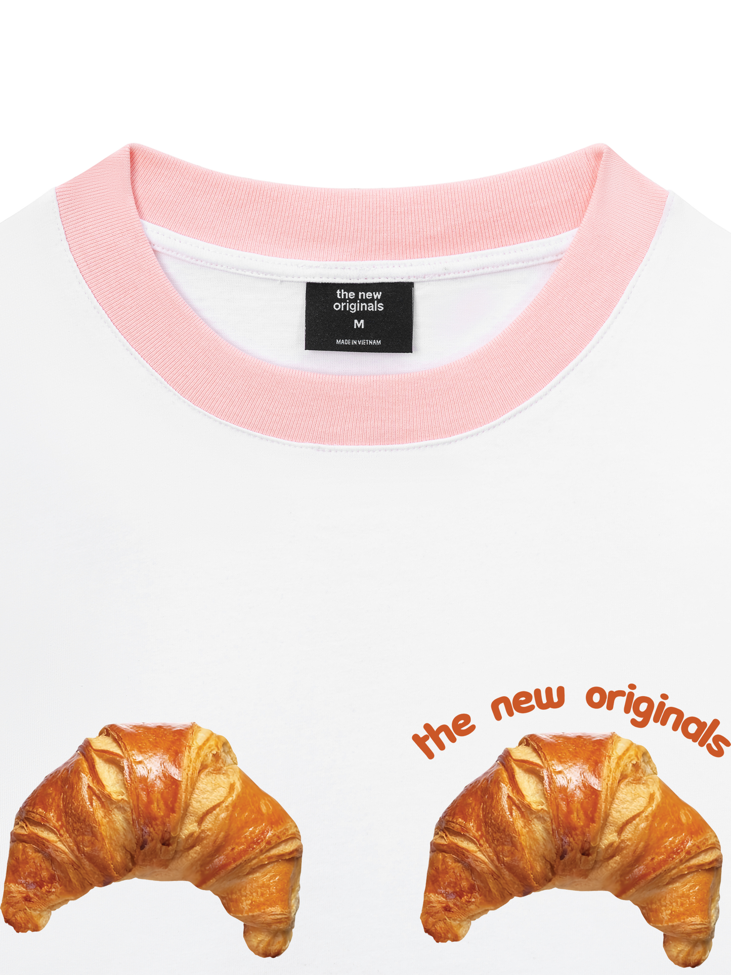 Áo Thun Ringer Relaxed Fit Croissant Quote