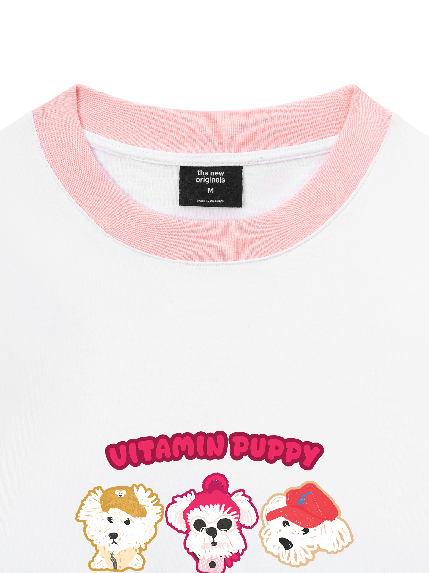 Áo Thun Ringer Relaxed Fit Animal Mood Viatmin Puppy