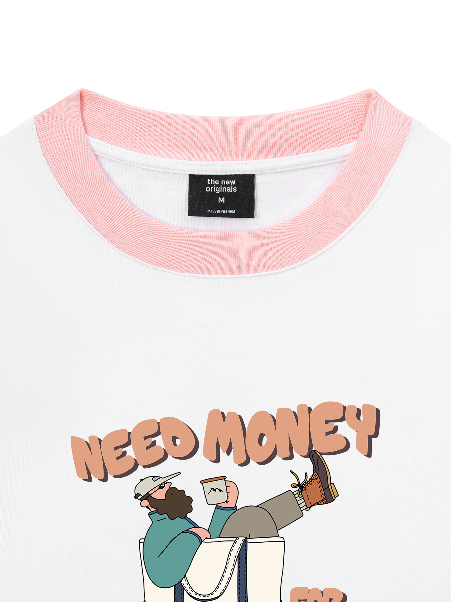 Áo Thun Ringer Relaxed Fit Weekend Need Money For Shopping