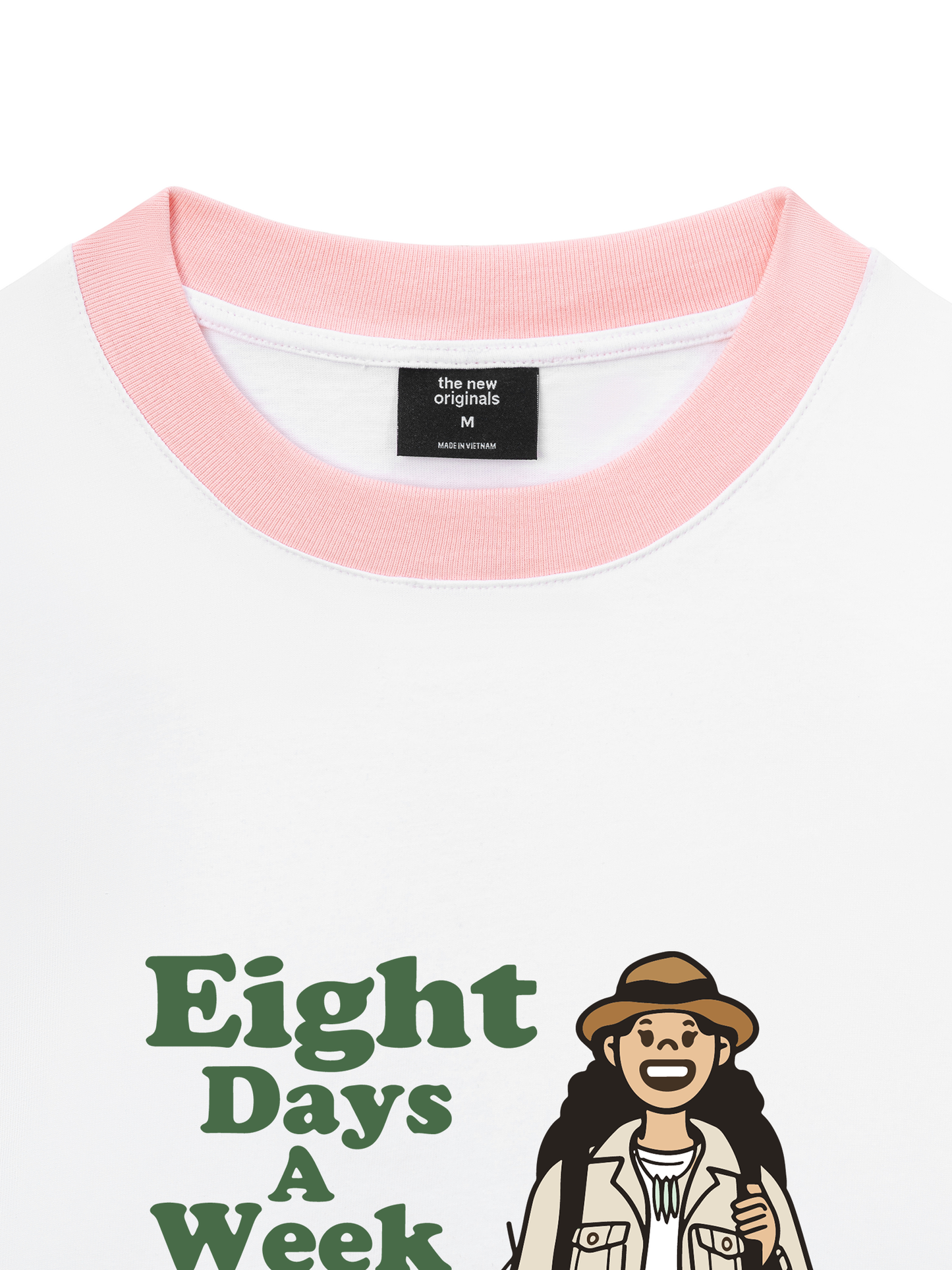 Áo Thun Ringer Relaxed Fit Eight Days A Week Girl
