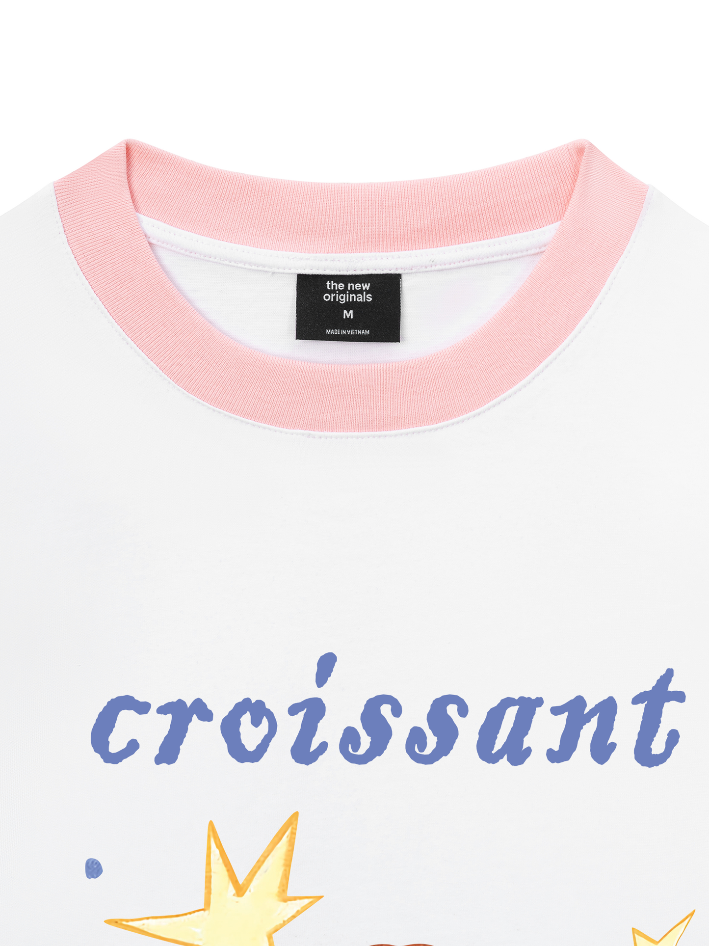 Áo Thun Ringer Relaxed Fit Croissant
