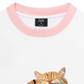 Áo Thun Ringer Relaxed Fit Animal Mood Funny Meow