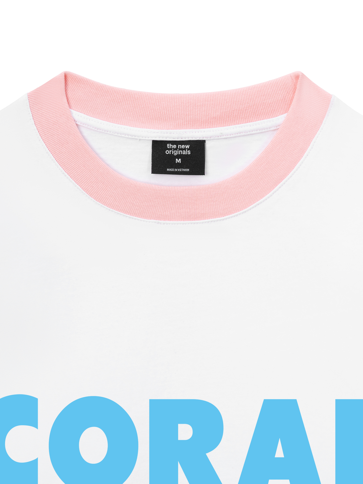 Áo Thun Ringer Relaxed Fit Summer Vibes Coral Beach