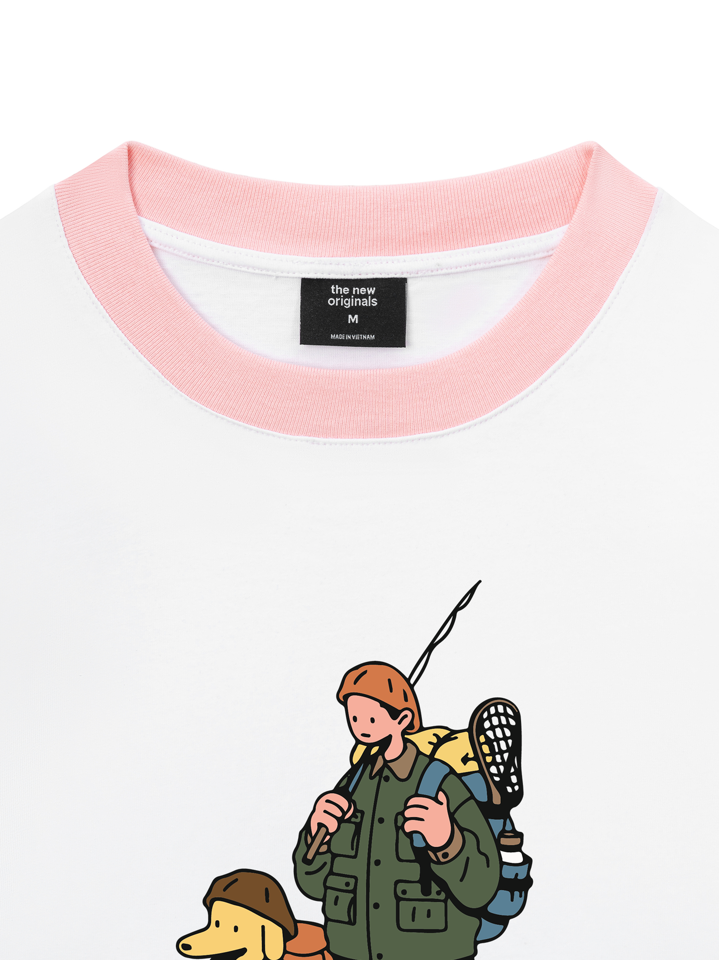 Áo Thun Ringer Relaxed Fit Go Outside Ready to Hike