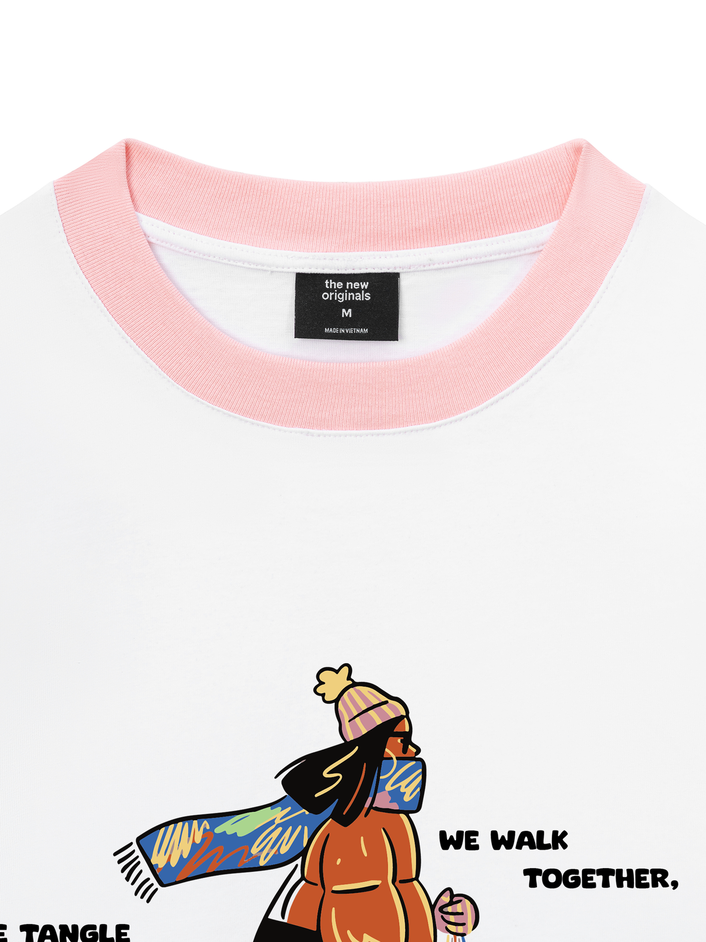 Áo Thun Ringer Relaxed Fit We Walk Together
