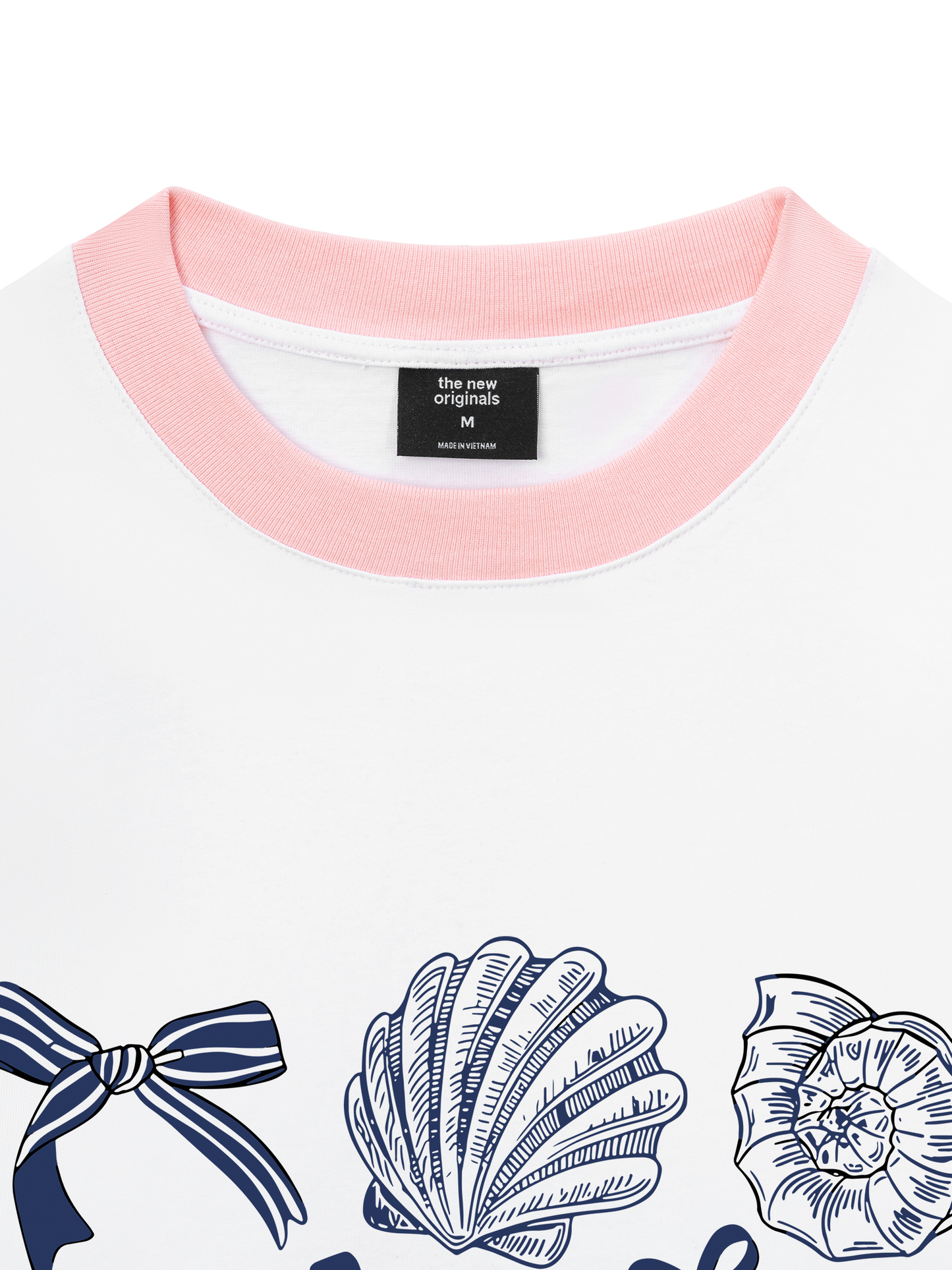 Áo Thun Ringer Relaxed Fit Ocean Blue Vibes