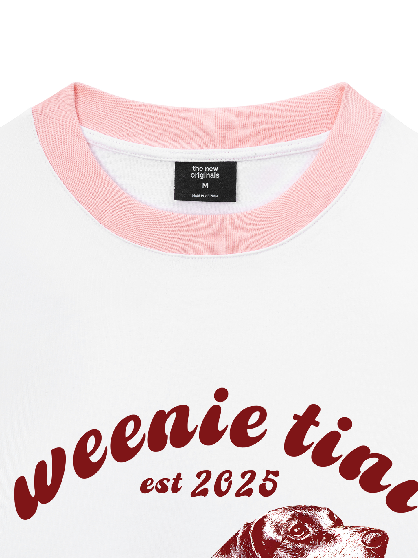 Áo Thun Ringer Relaxed Fit Weenie Tini Dachshund