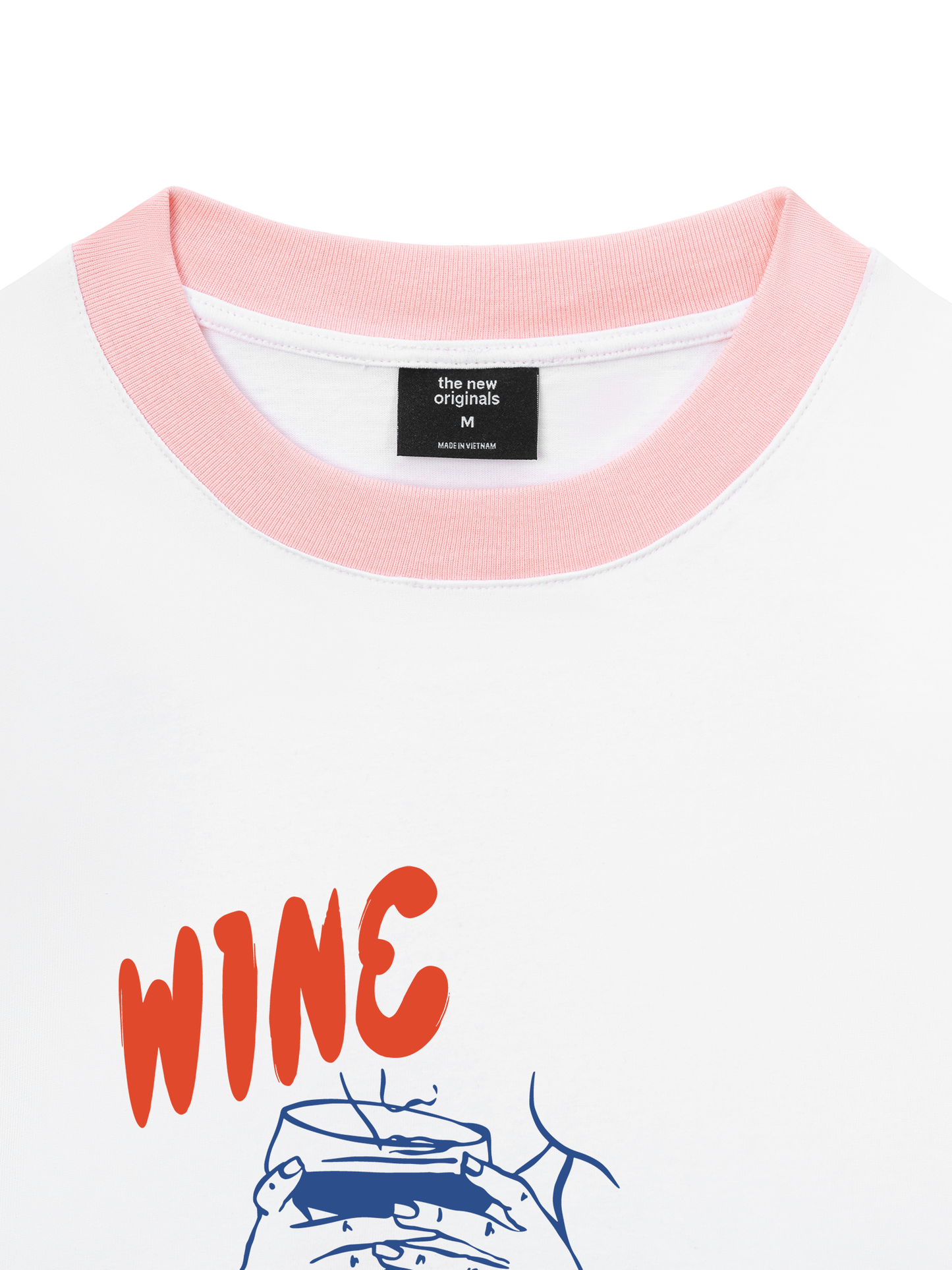 Áo Thun Ringer Relaxed Fit WINE NOT