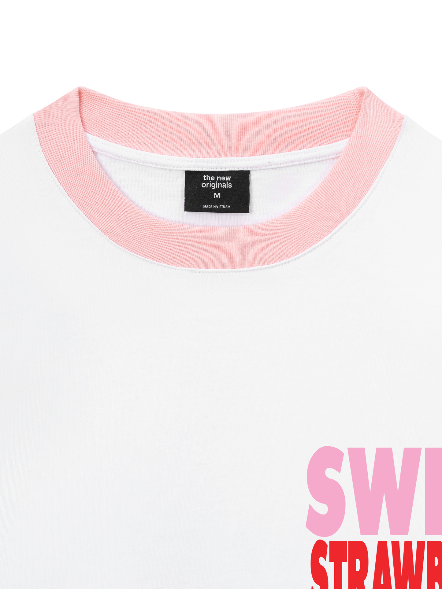 Áo Thun Ringer Relaxed Fit Summer Vibes Strawberry