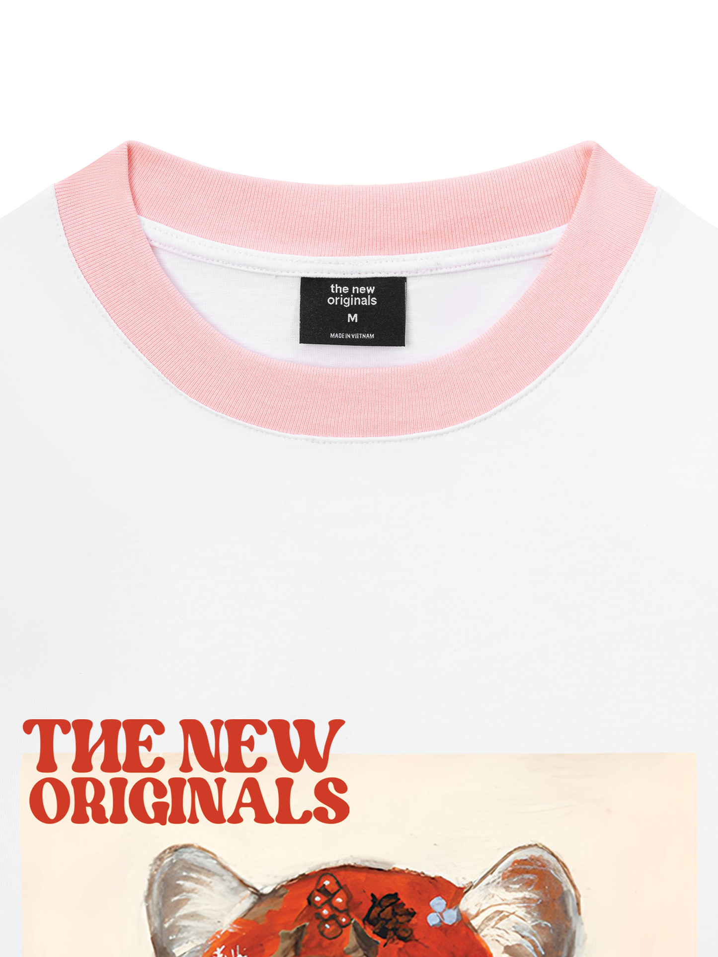 Áo Thun Ringer Relaxed Fit Muse Cat