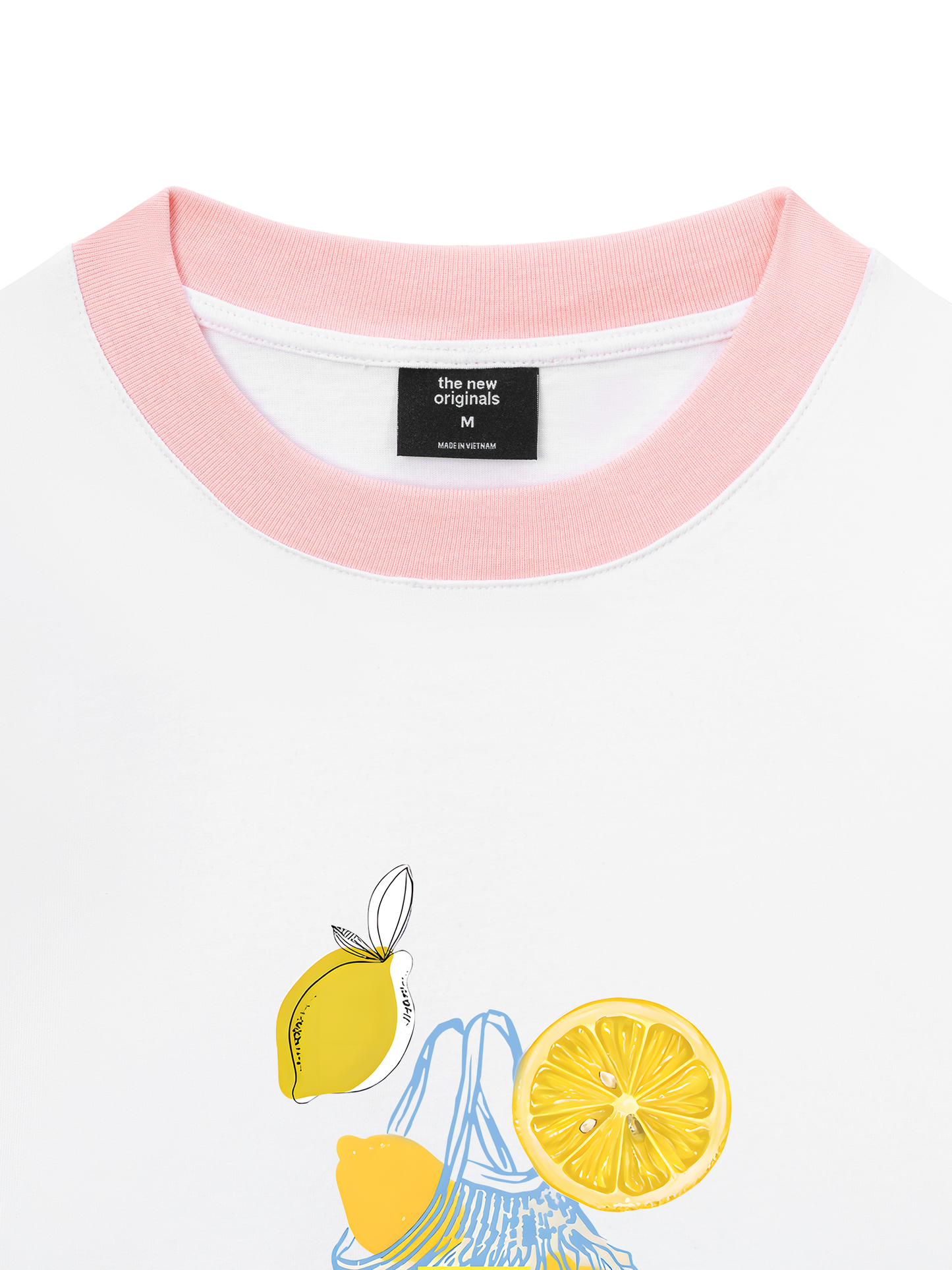 Áo Thun Ringer Relaxed Fit Summer Vibes Lemon Shopping