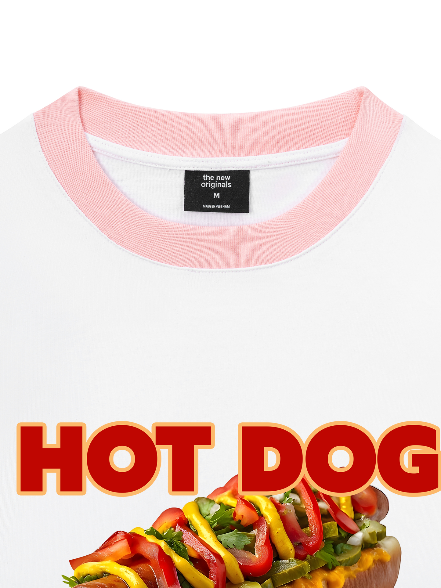 Áo Thun Ringer Relaxed Fit Foody Hot Dog