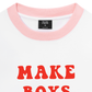Áo Thun Ringer Relaxed Fit Make boys cry