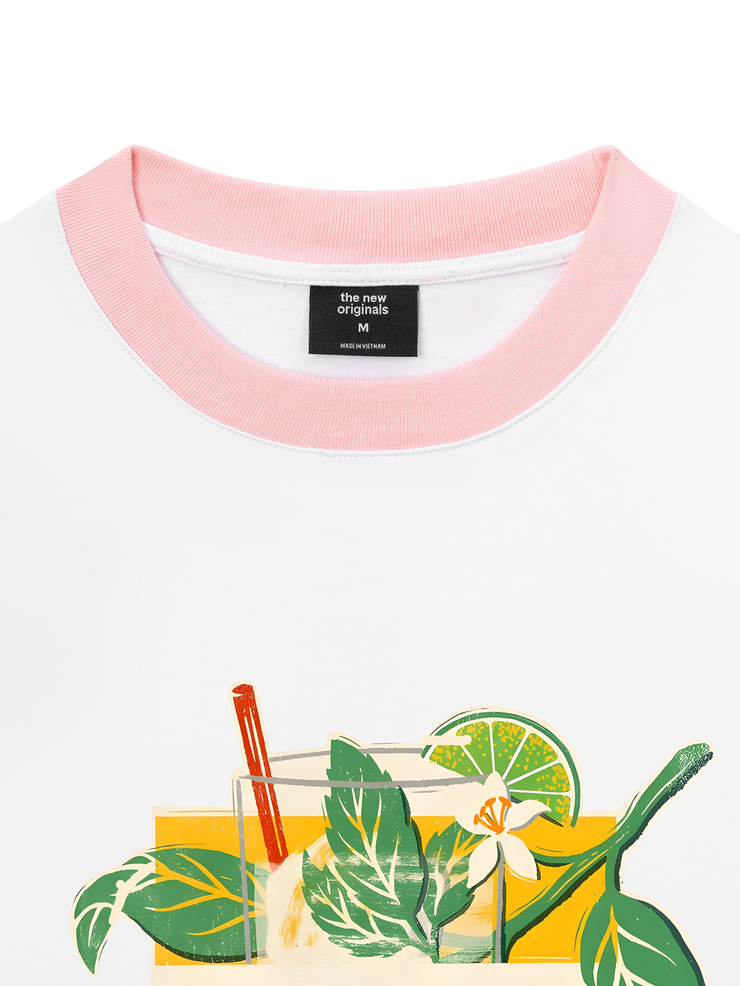 Áo Thun Ringer Relaxed Fit Fresh Lime Mojito